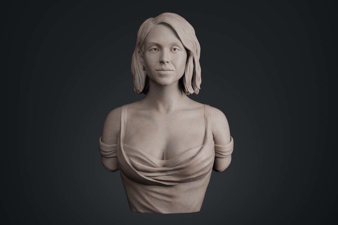 Sydney Sweeney Bust 3D print model_1