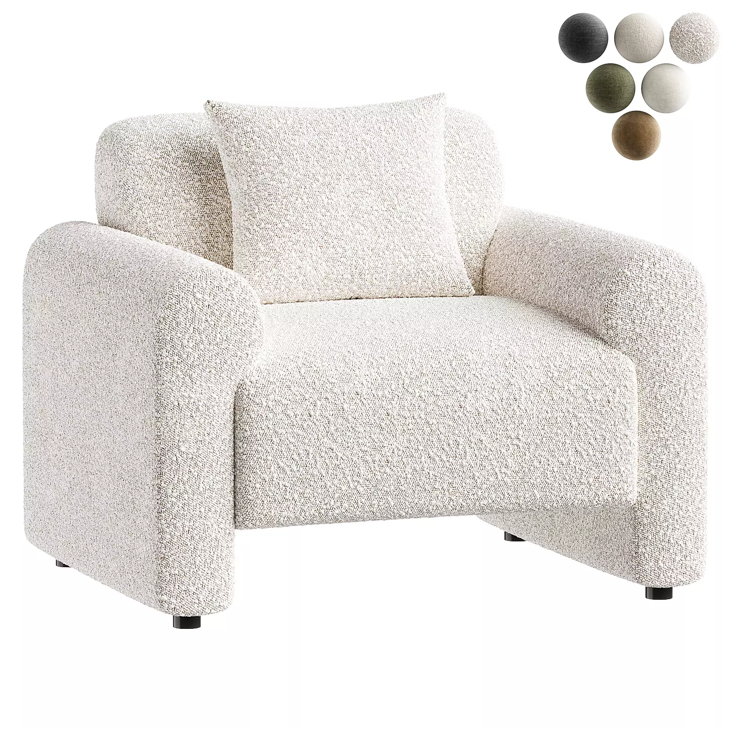 armchair 11 3D model_0