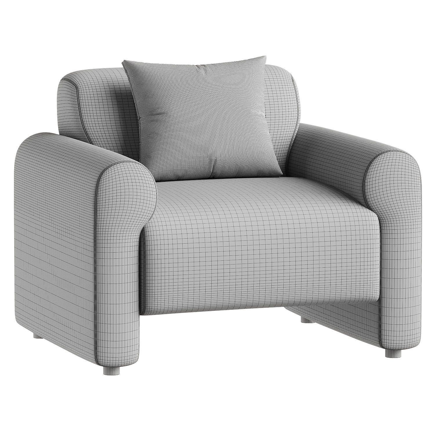 armchair 11 3D model_6