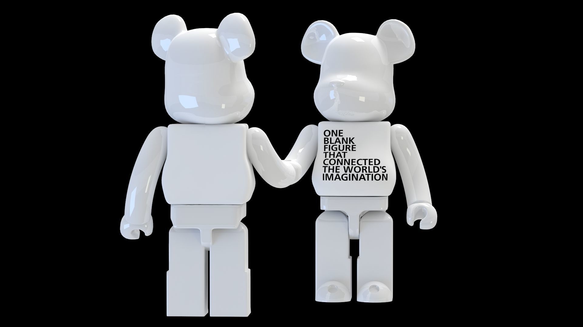 BEARBRICK Shake hand 3D model_3