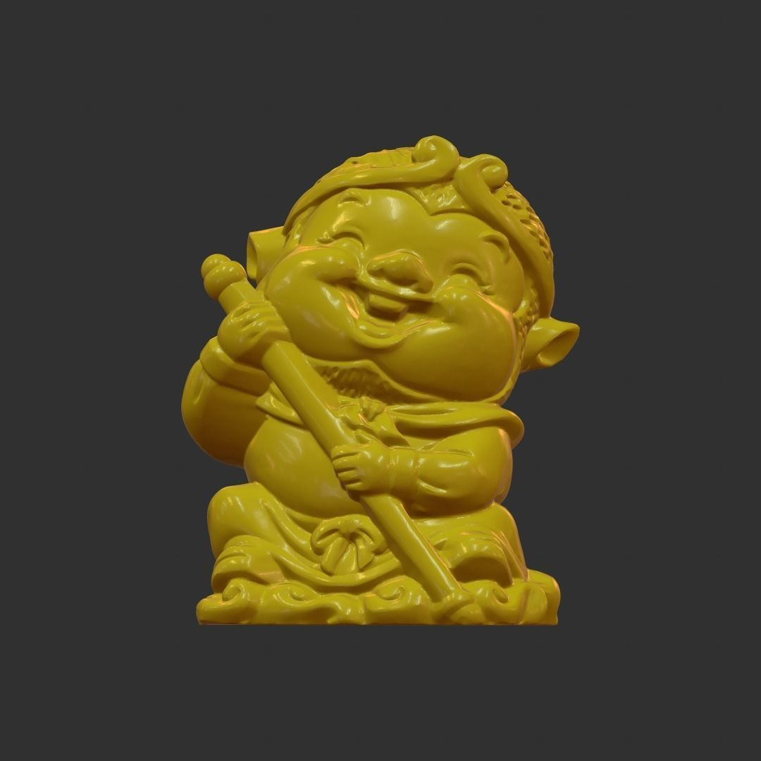 Journey to the West 4 Main characters 3D print model_2