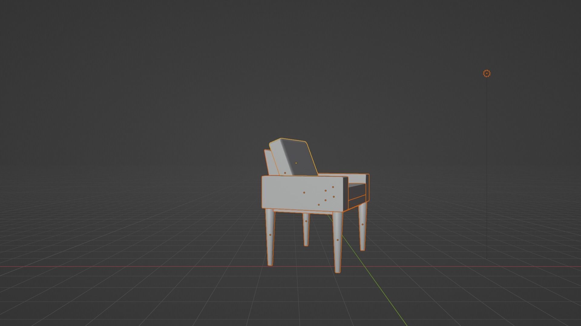 Elegant 3D Models of Wing Chair Low-poly 3D model_5