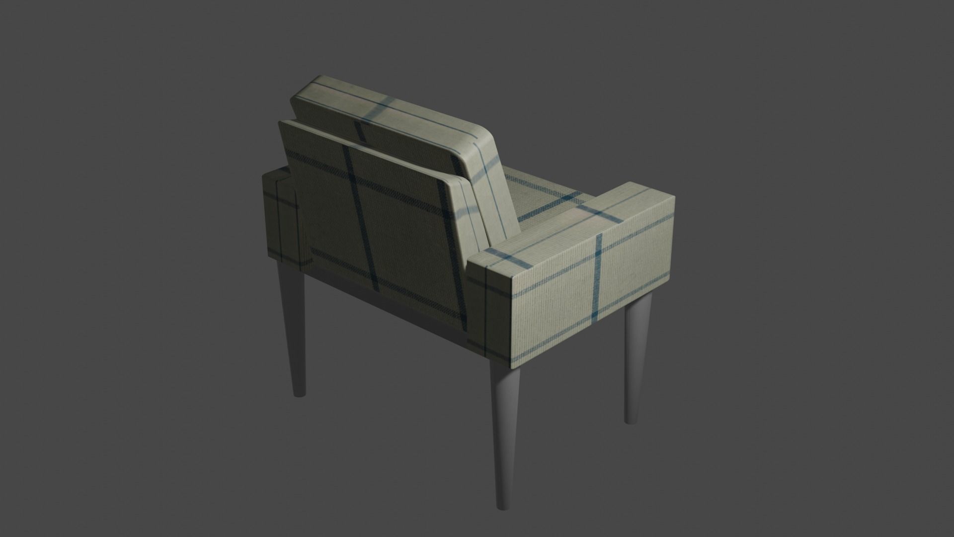 Elegant 3D Models of Wing Chair Low-poly 3D model_4