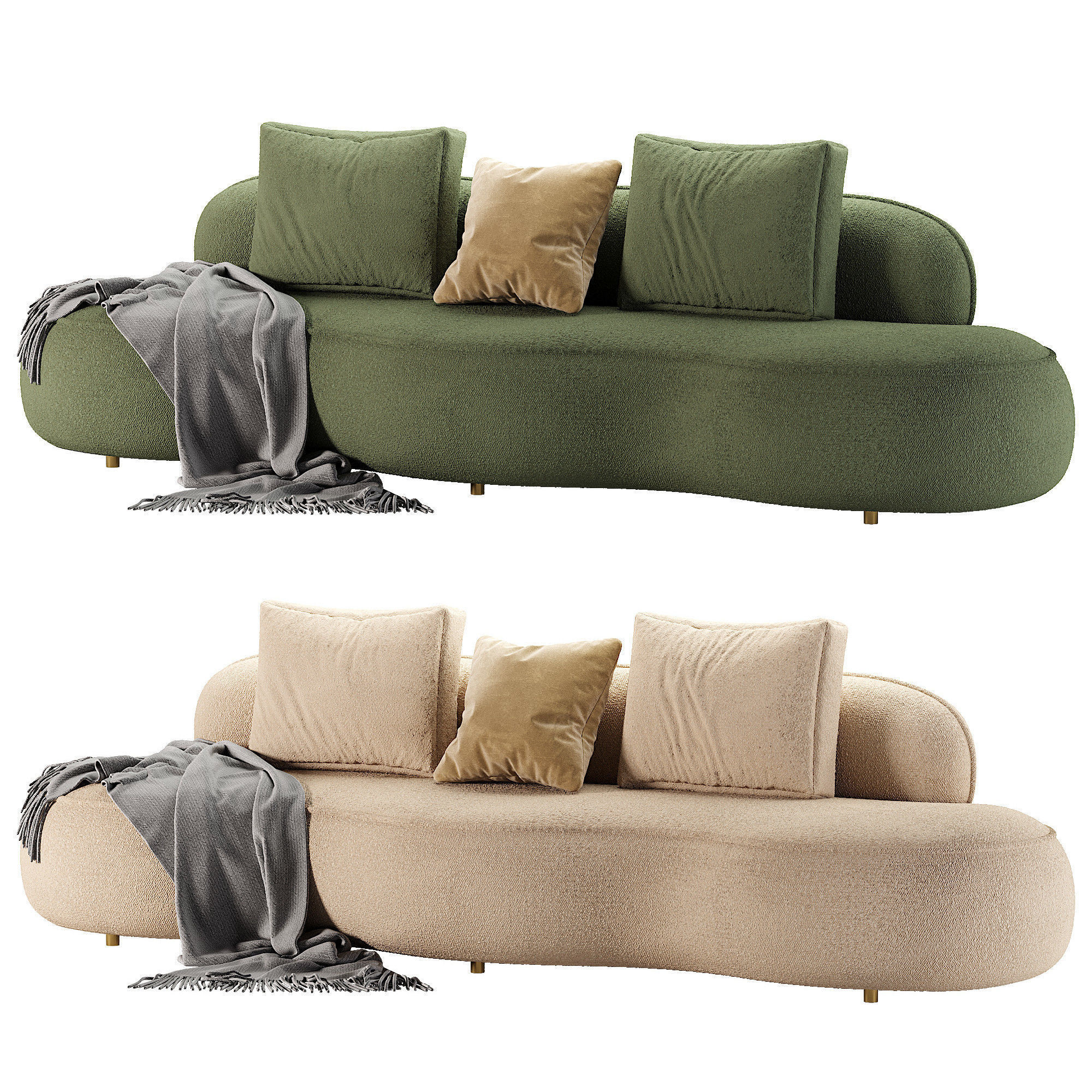 Jim Sofa by Proisy Studio 3D model_1