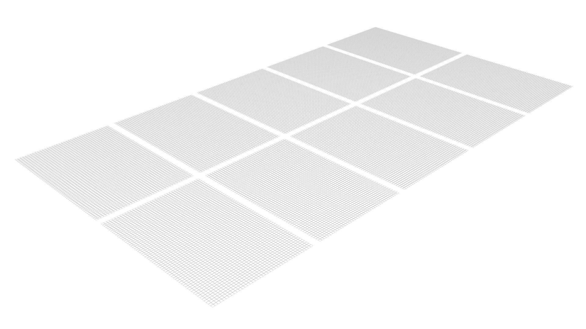 Colored Papers Set 3D model_7