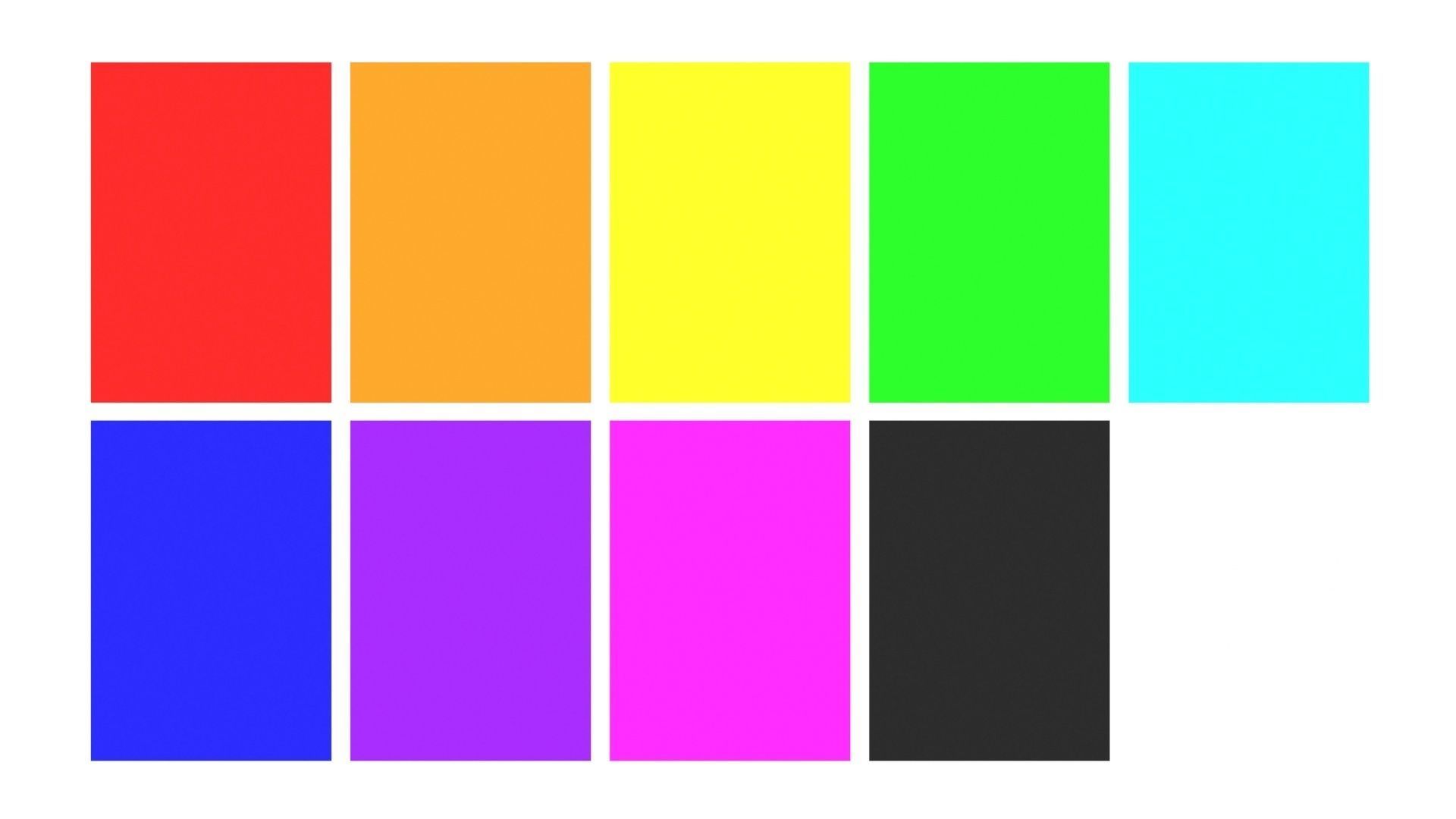 Colored Papers Set 3D model_5