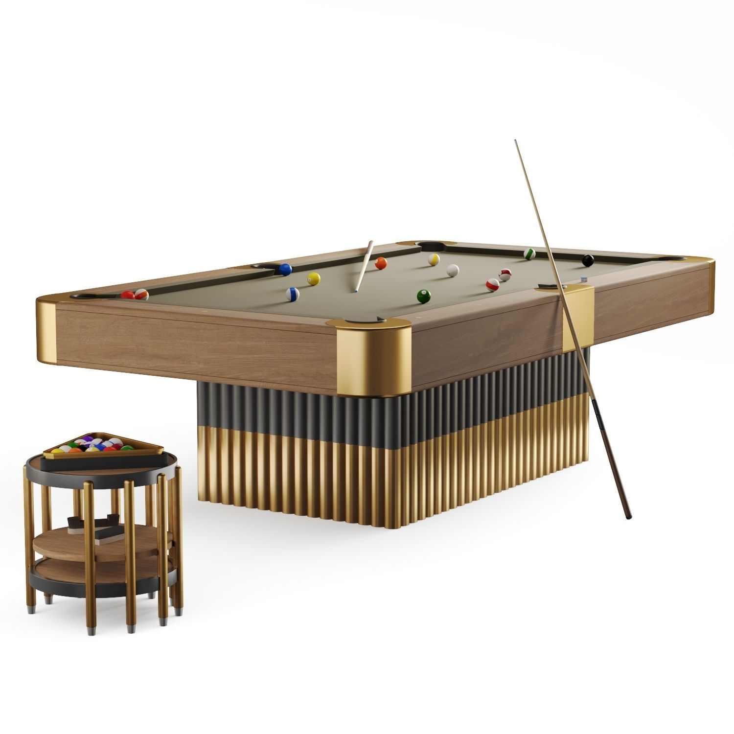 PBR Pool table 3D model_2