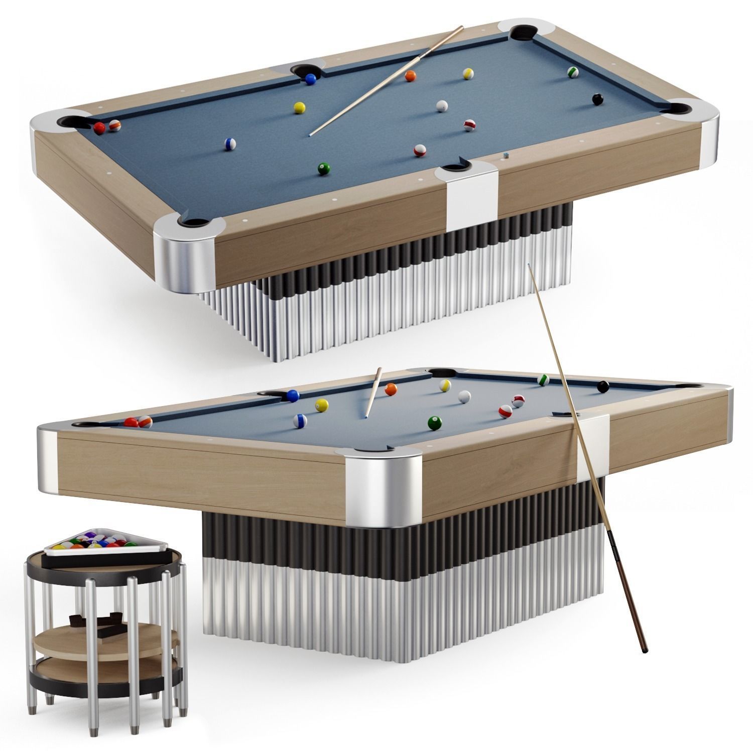 PBR Pool table 3D model_1