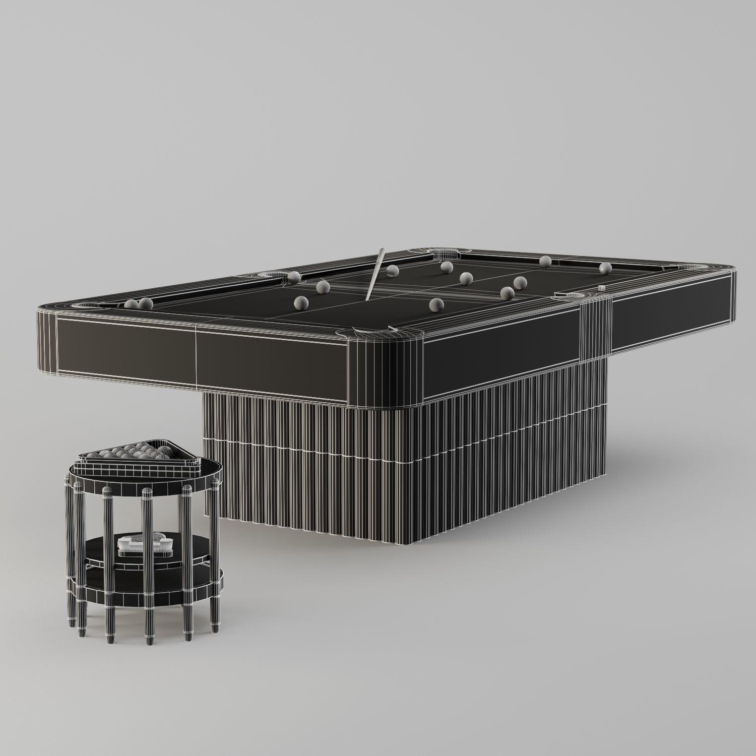 PBR Pool table 3D model_11
