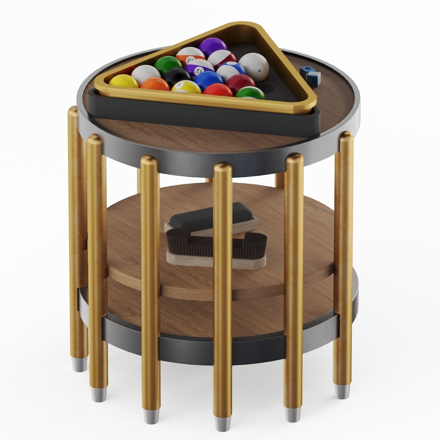 PBR Pool table 3D model_9