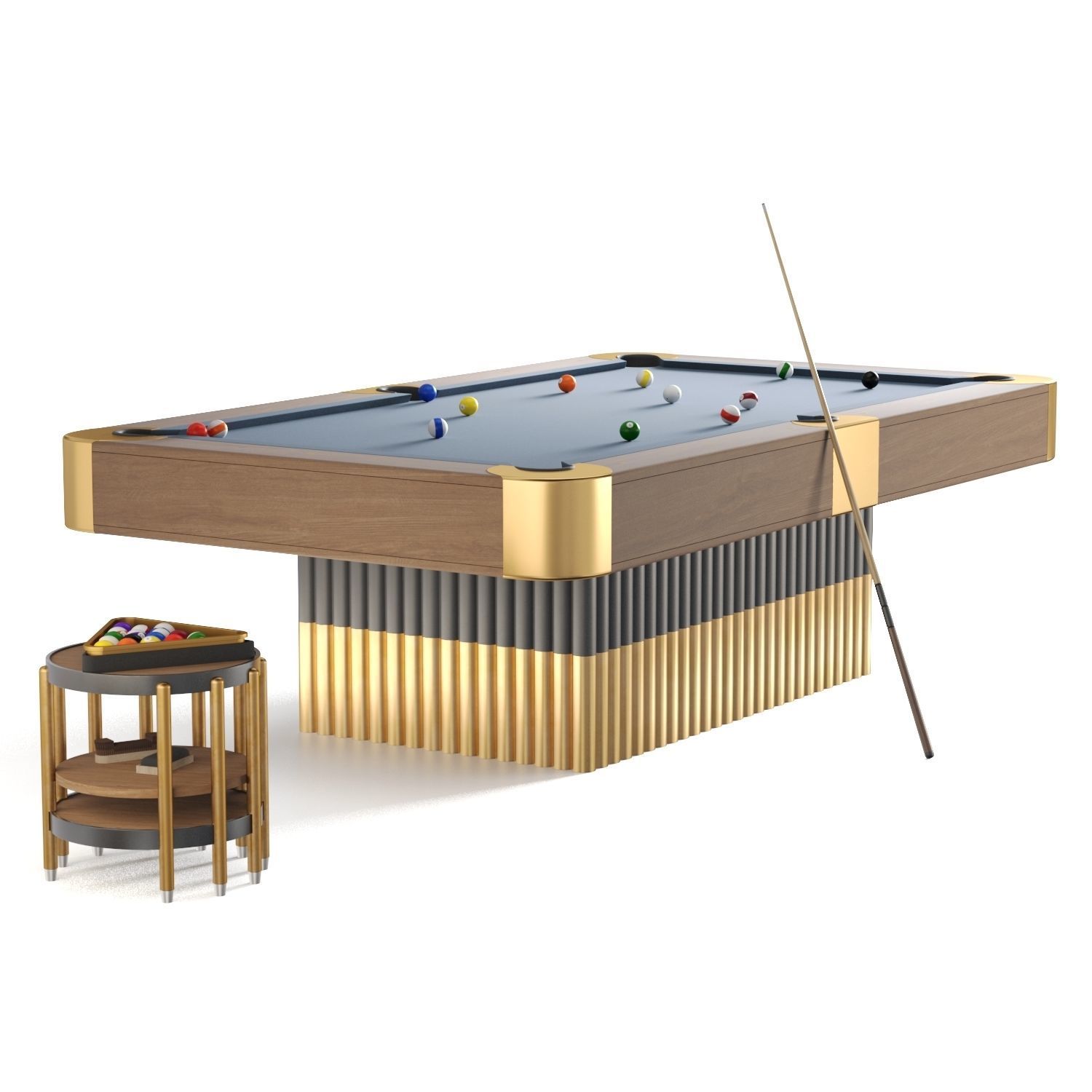 PBR Pool table 3D model_8