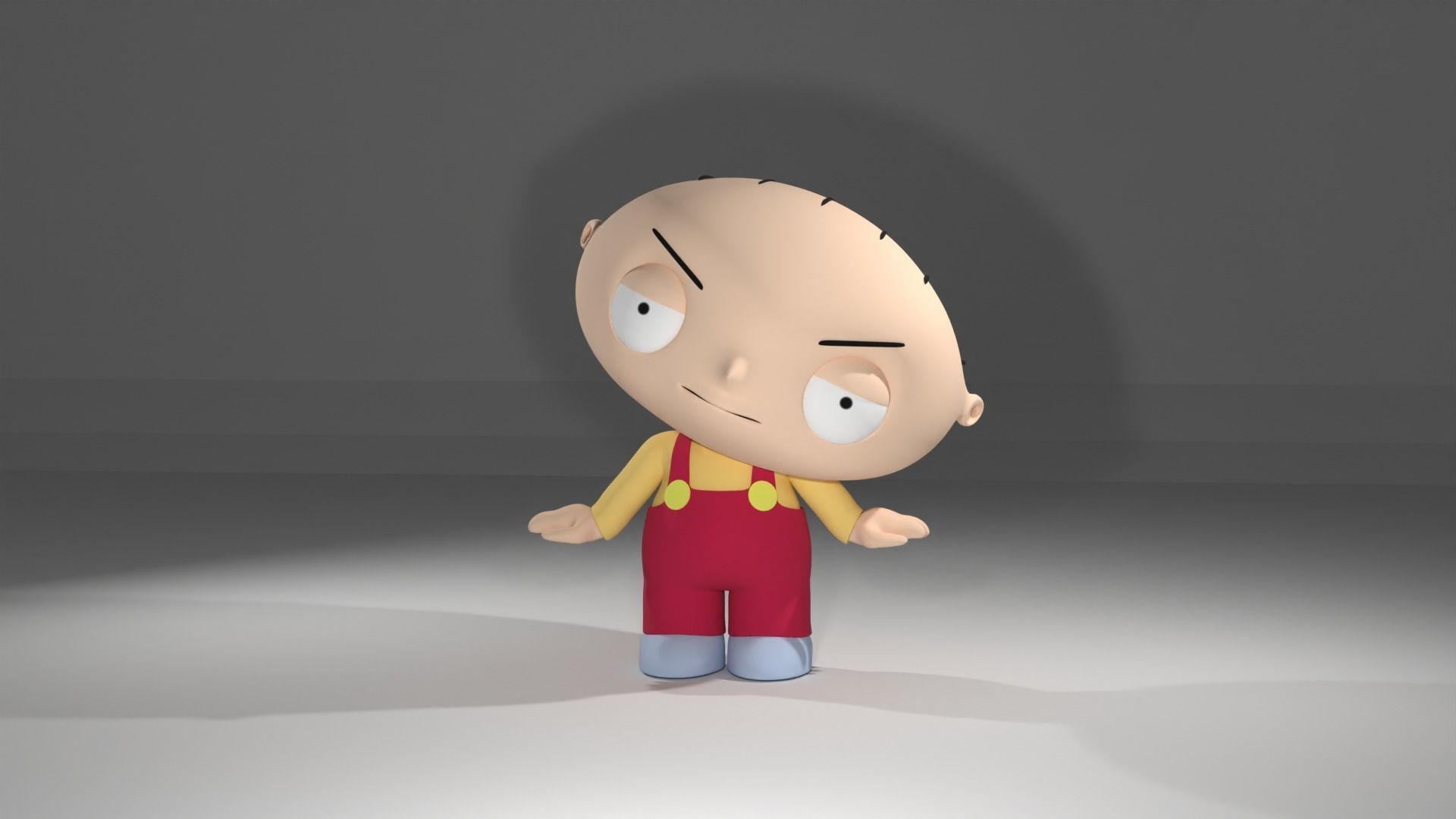 stewie griffin 3D 3D model_2