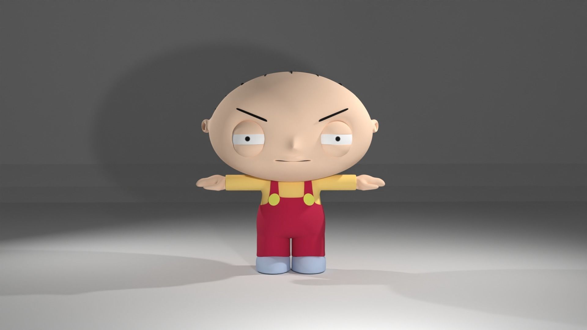 stewie griffin 3D 3D model_8