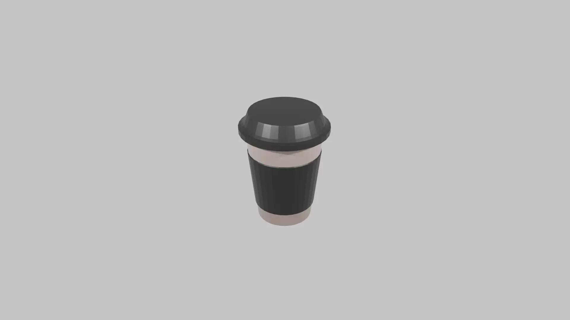 Coffee To Go Cup Low Poly 3D model_0