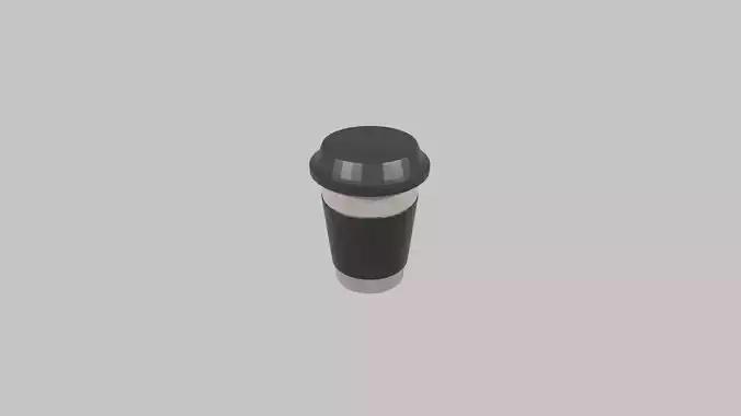 Coffee To Go Cup Low Poly 3D model