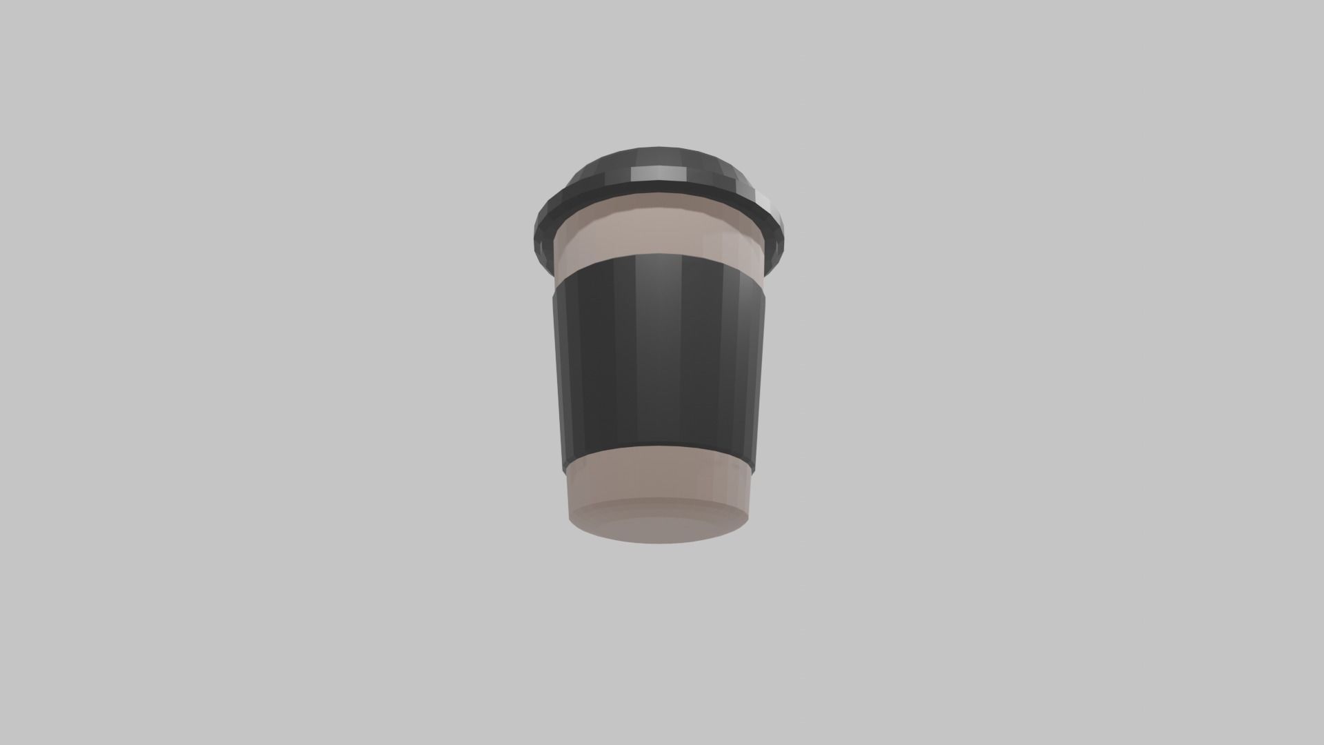 Coffee To Go Cup Low Poly 3D model_2