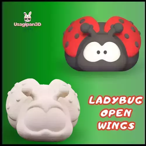Ladybug Open Wings 3D print model