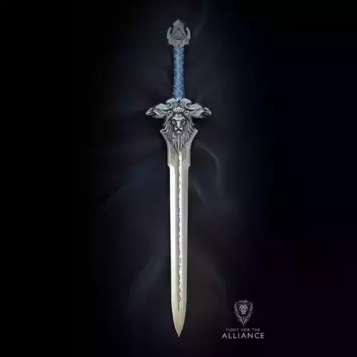 The Sword of The Royal Guard Warcraft 3D Model Ready to Print