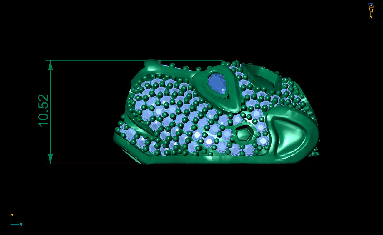 Panther Pendant 3D print model_4