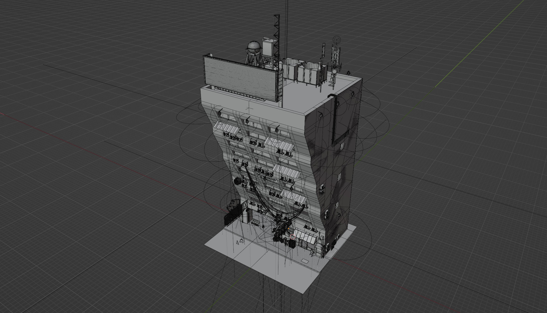 Cyberpunk Build And Shop  Low-poly 3D model_16