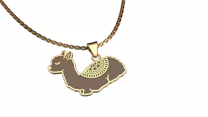 camel pendant Free 3D print model