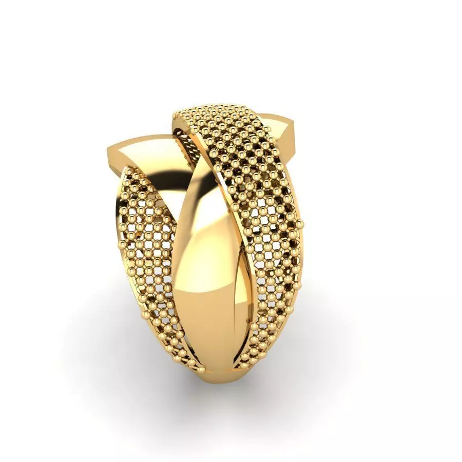Orbline-R05 Golden Weave 3D print model_4