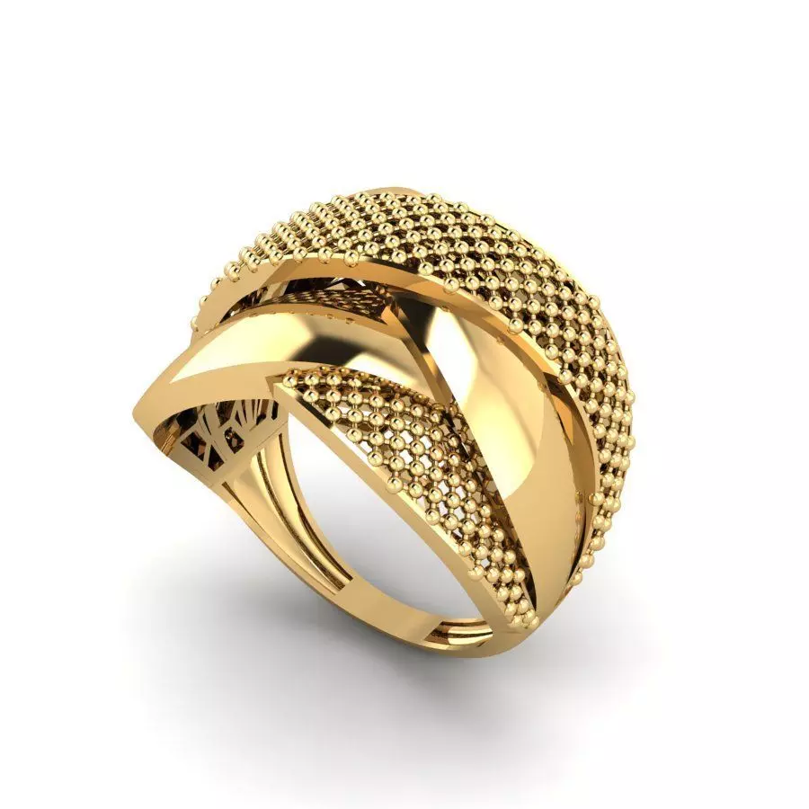 Orbline-R05 Golden Weave 3D print model_3