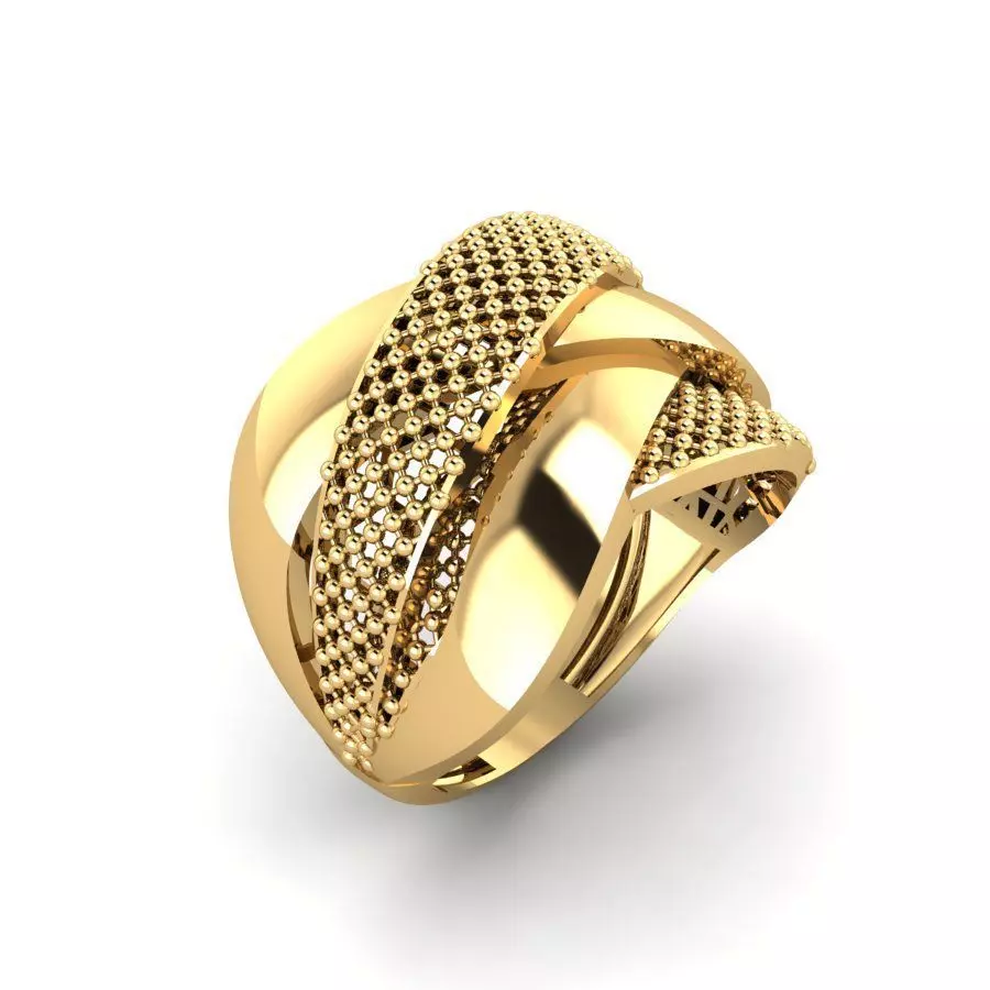 Orbline-R05 Golden Weave 3D print model_0