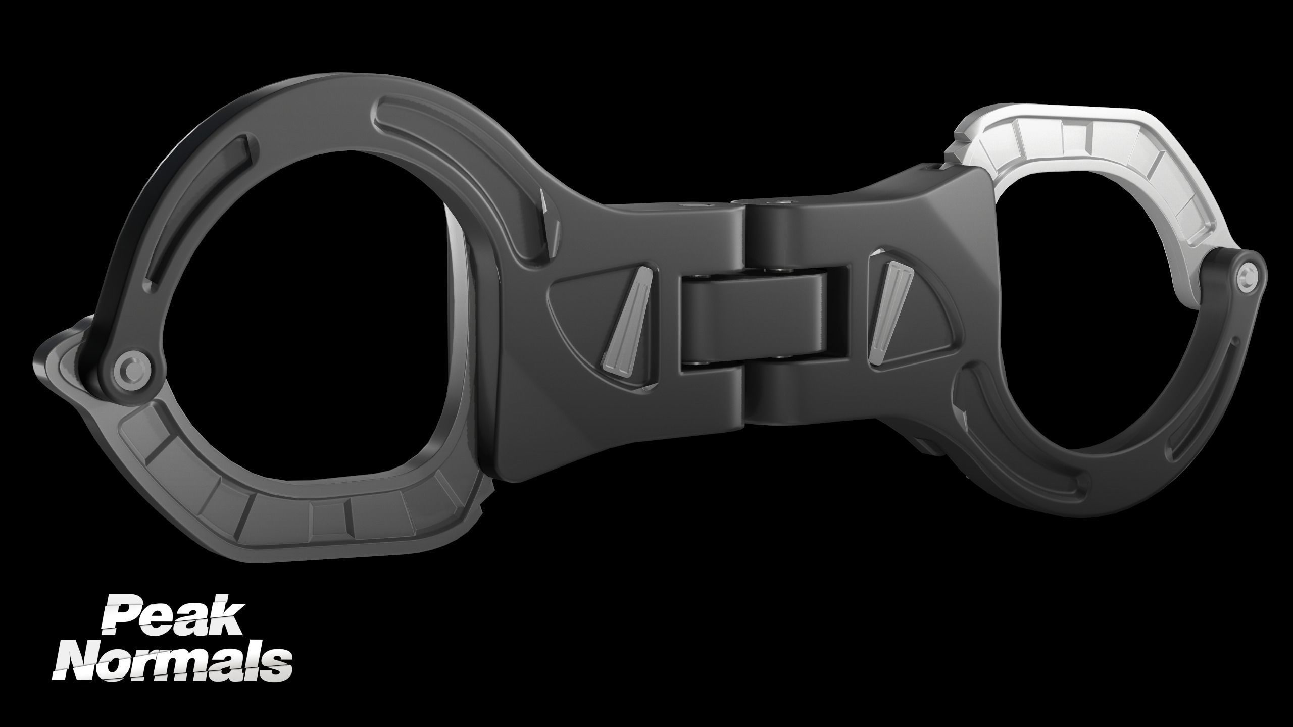 SHN Cuffs with Two covers Low-poly 3D model_3