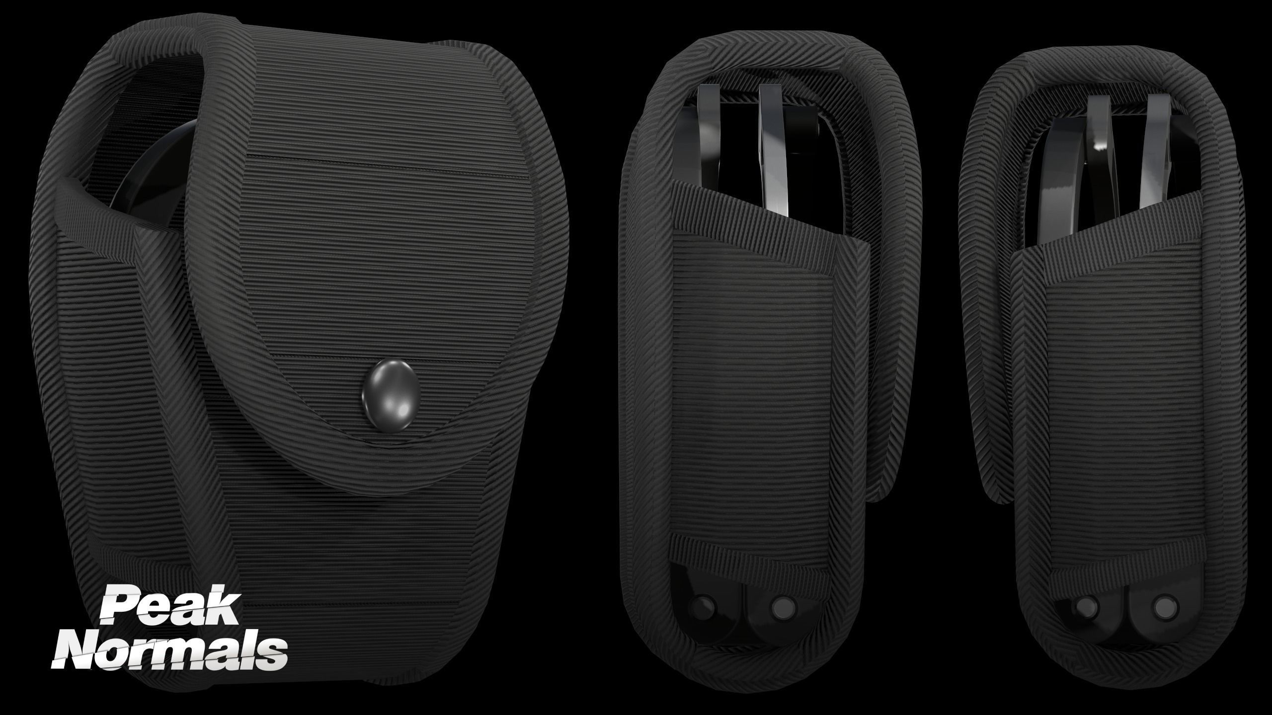 SHN Cuffs with Two covers Low-poly 3D model_12