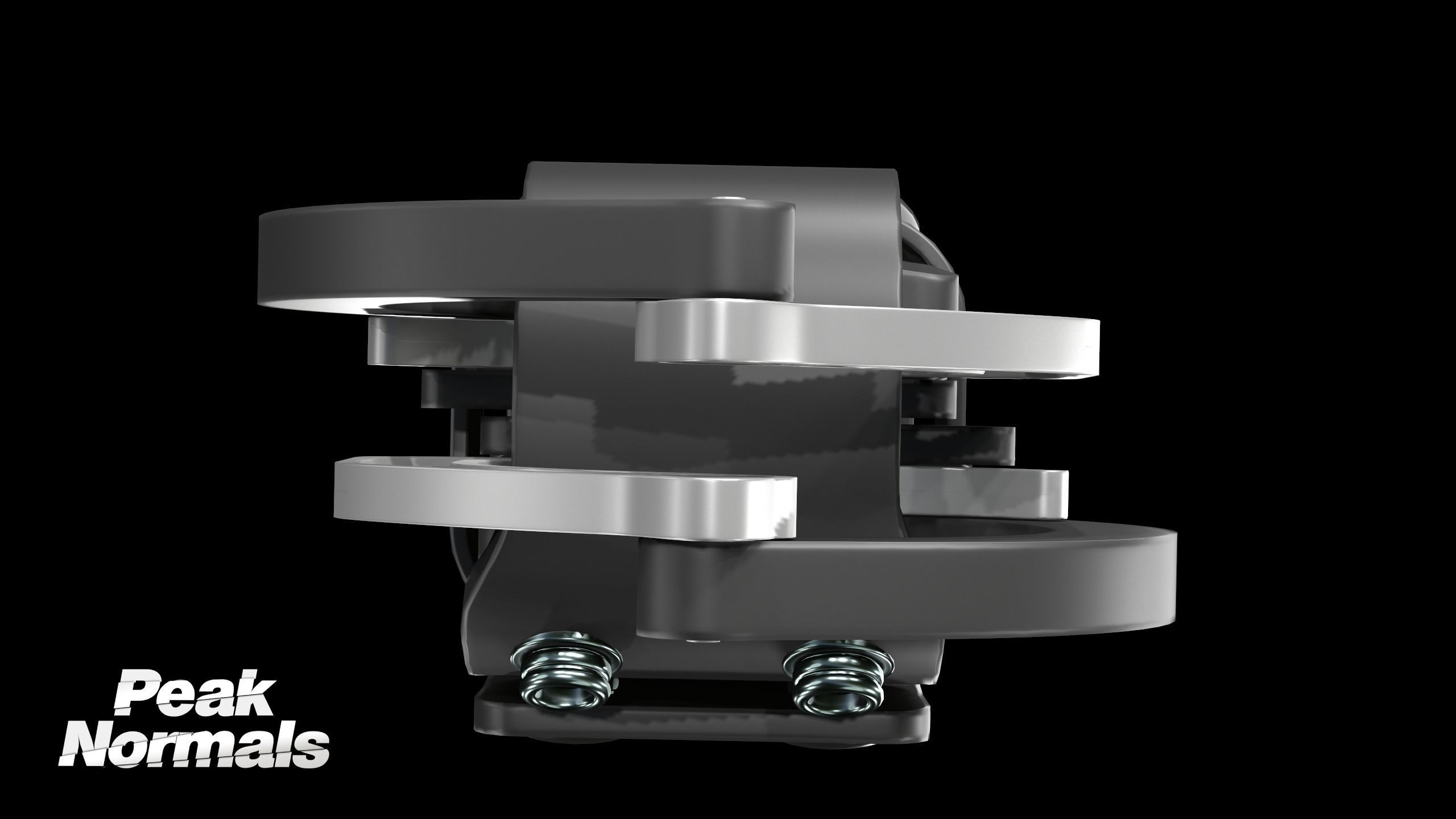 SHN Cuffs with Two covers Low-poly 3D model_7