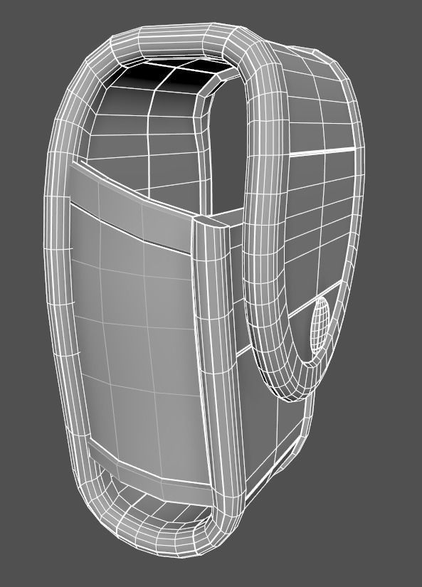 SHN Cuffs with Two covers Low-poly 3D model_28