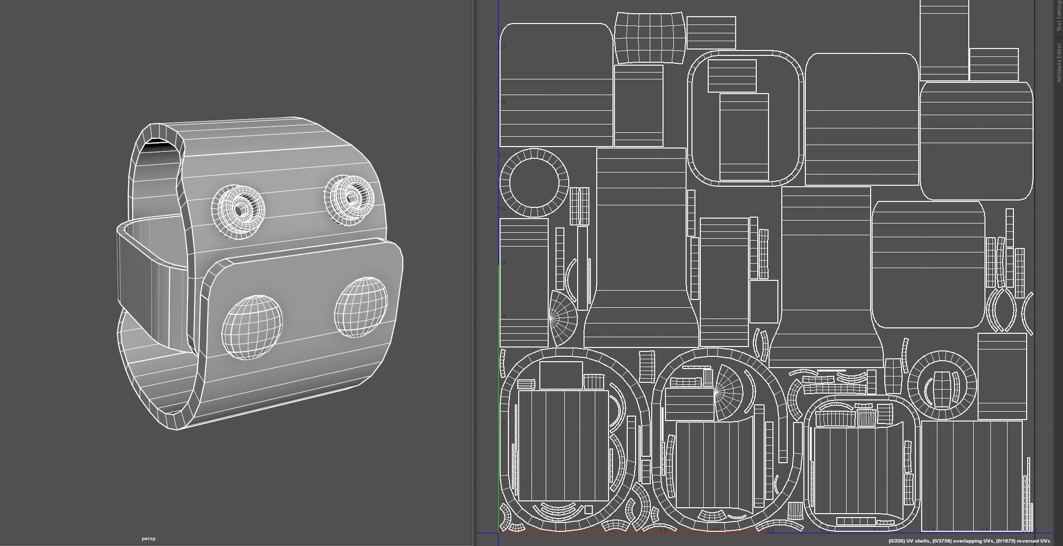 SHN Cuffs with Two covers Low-poly 3D model_36