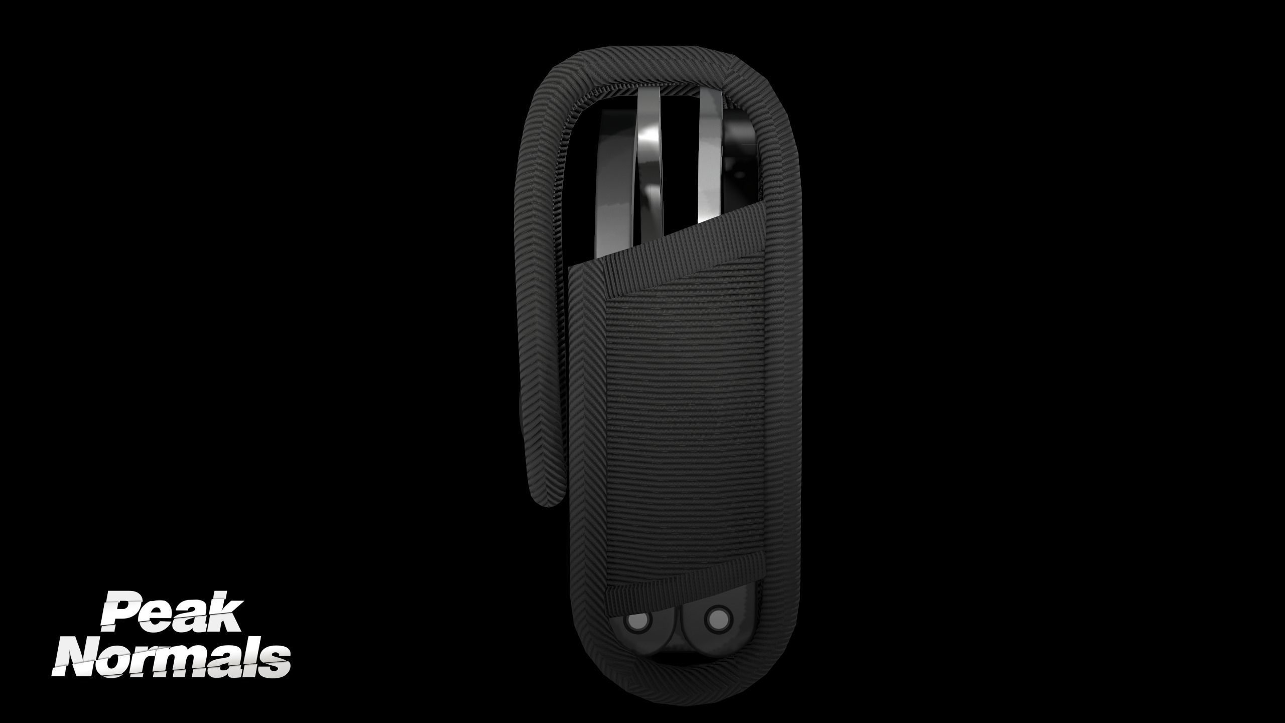 SHN Cuffs with Two covers Low-poly 3D model_11