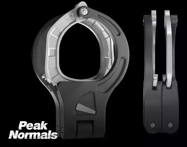SHN Cuffs with Two covers Low-poly 3D model