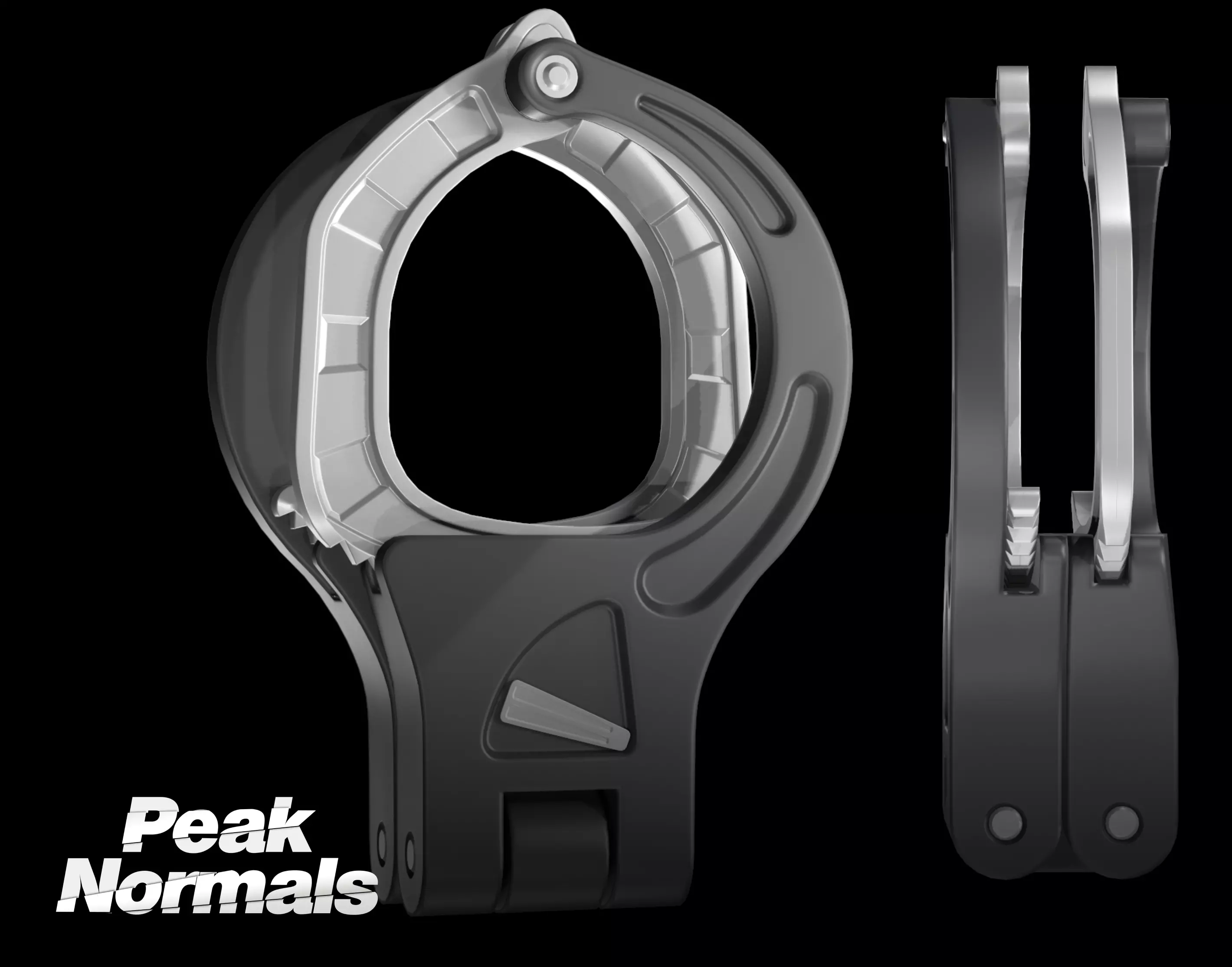 SHN Cuffs with Two covers Low-poly 3D model_0