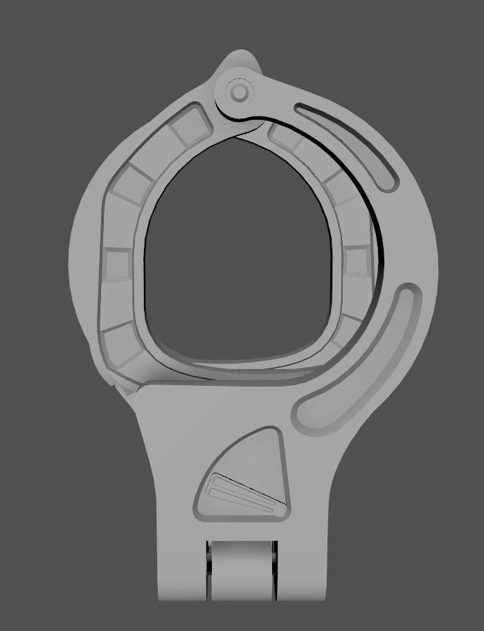 SHN Cuffs with Two covers Low-poly 3D model_13