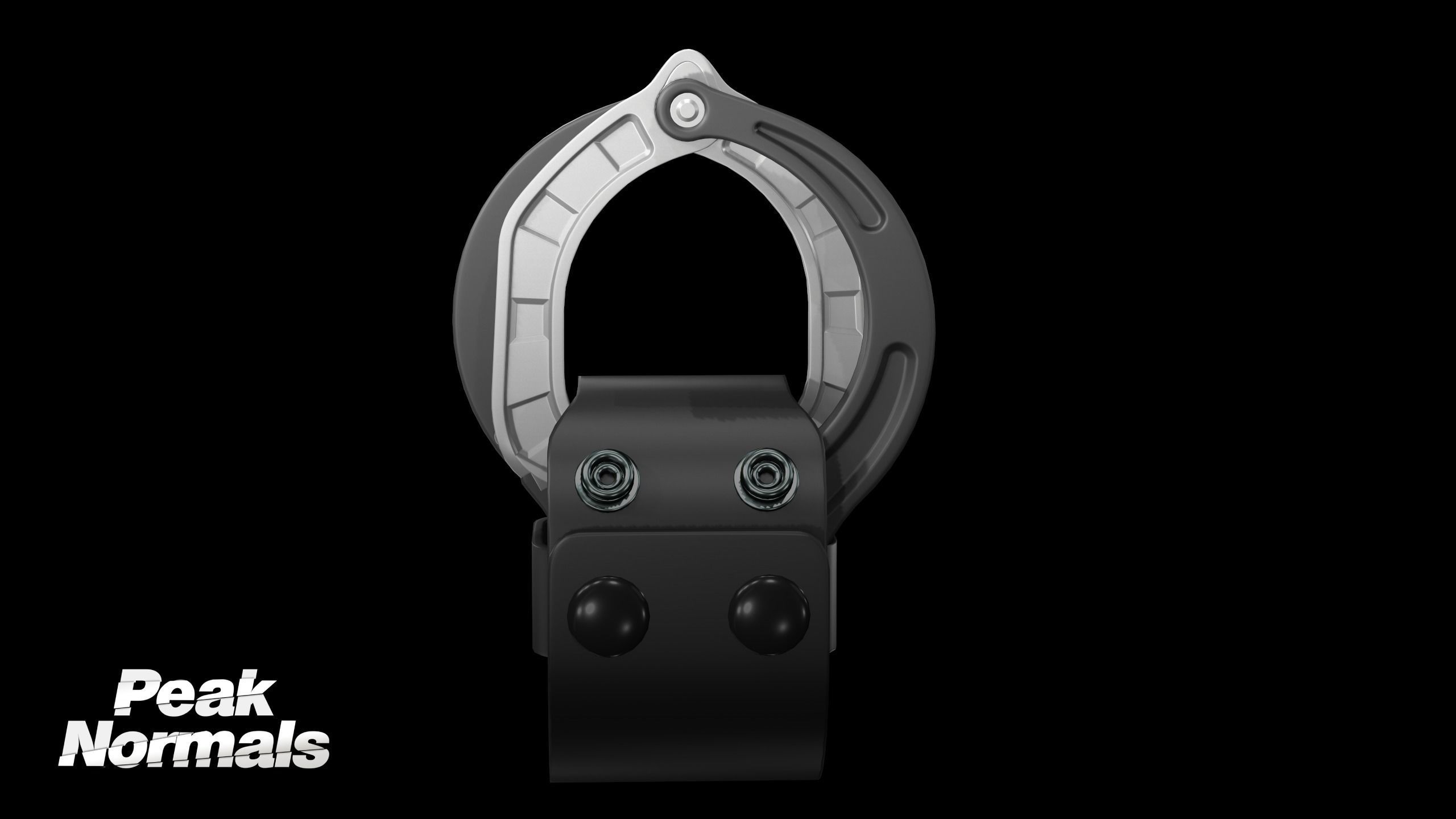 SHN Cuffs with Two covers Low-poly 3D model_5