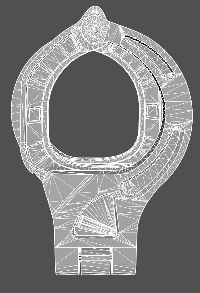 SHN Cuffs with Two covers Low-poly 3D model_19