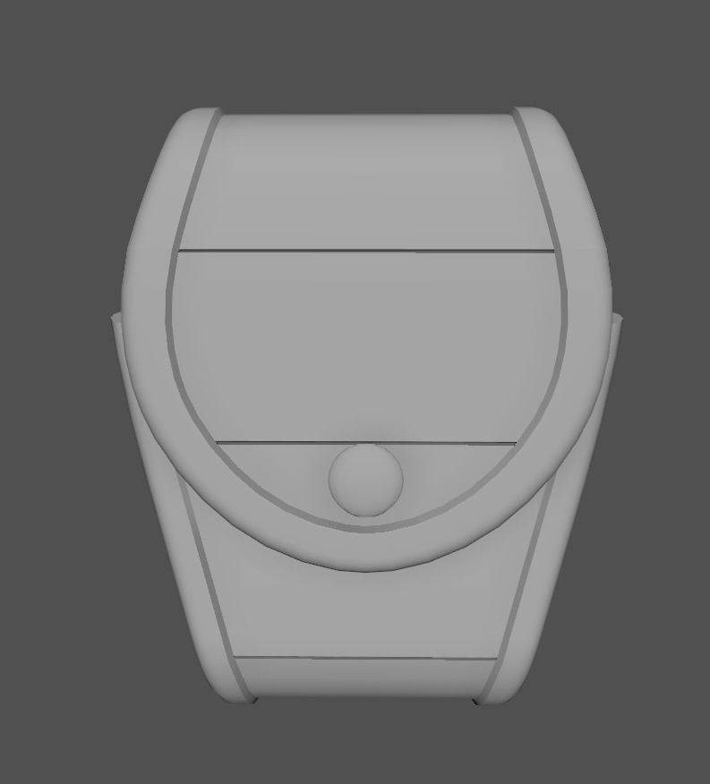 SHN Cuffs with Two covers Low-poly 3D model_22