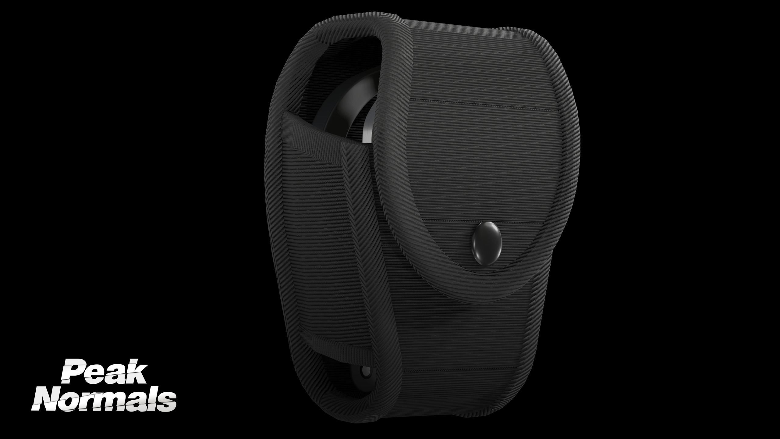 SHN Cuffs with Two covers Low-poly 3D model_10