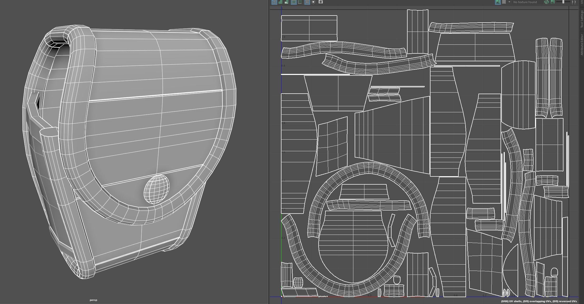 SHN Cuffs with Two covers Low-poly 3D model_30