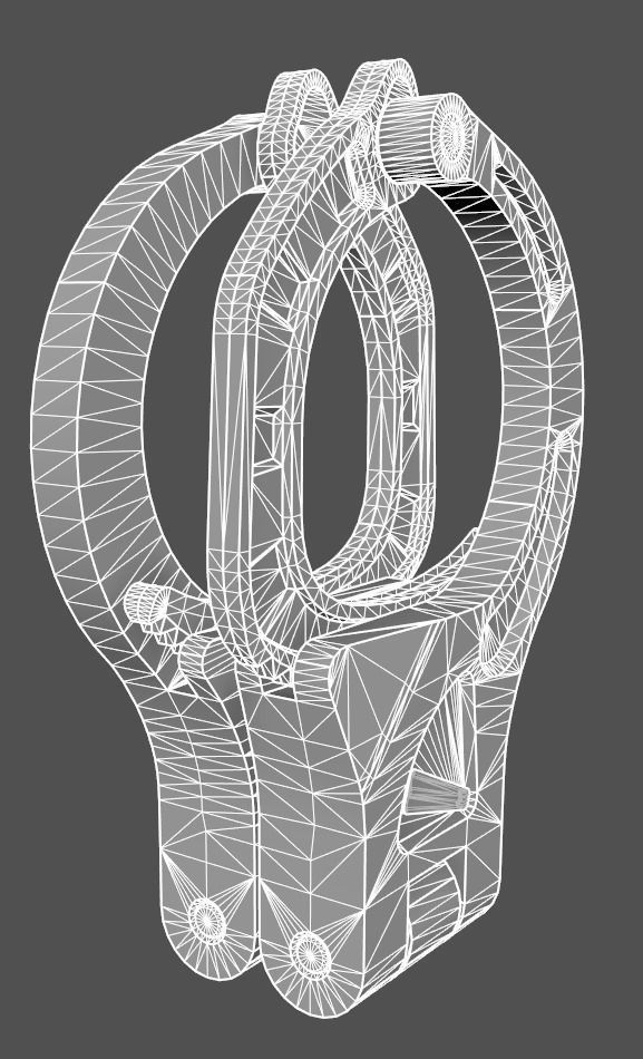 SHN Cuffs with Two covers Low-poly 3D model_18
