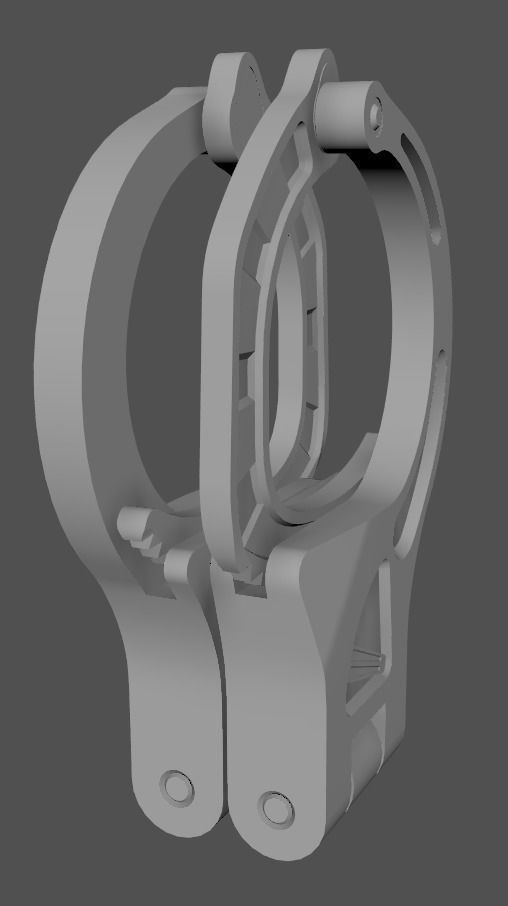 SHN Cuffs with Two covers Low-poly 3D model_14