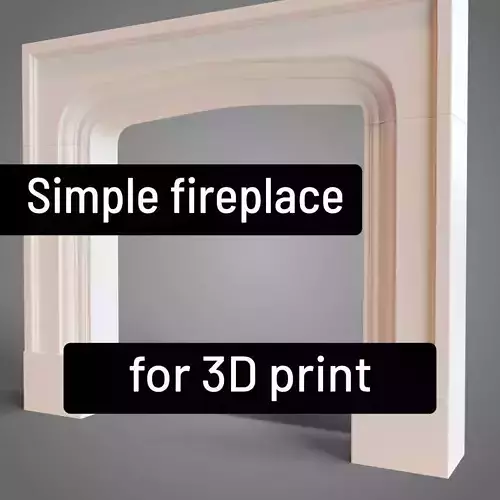 Simple fireplace - 3D printing