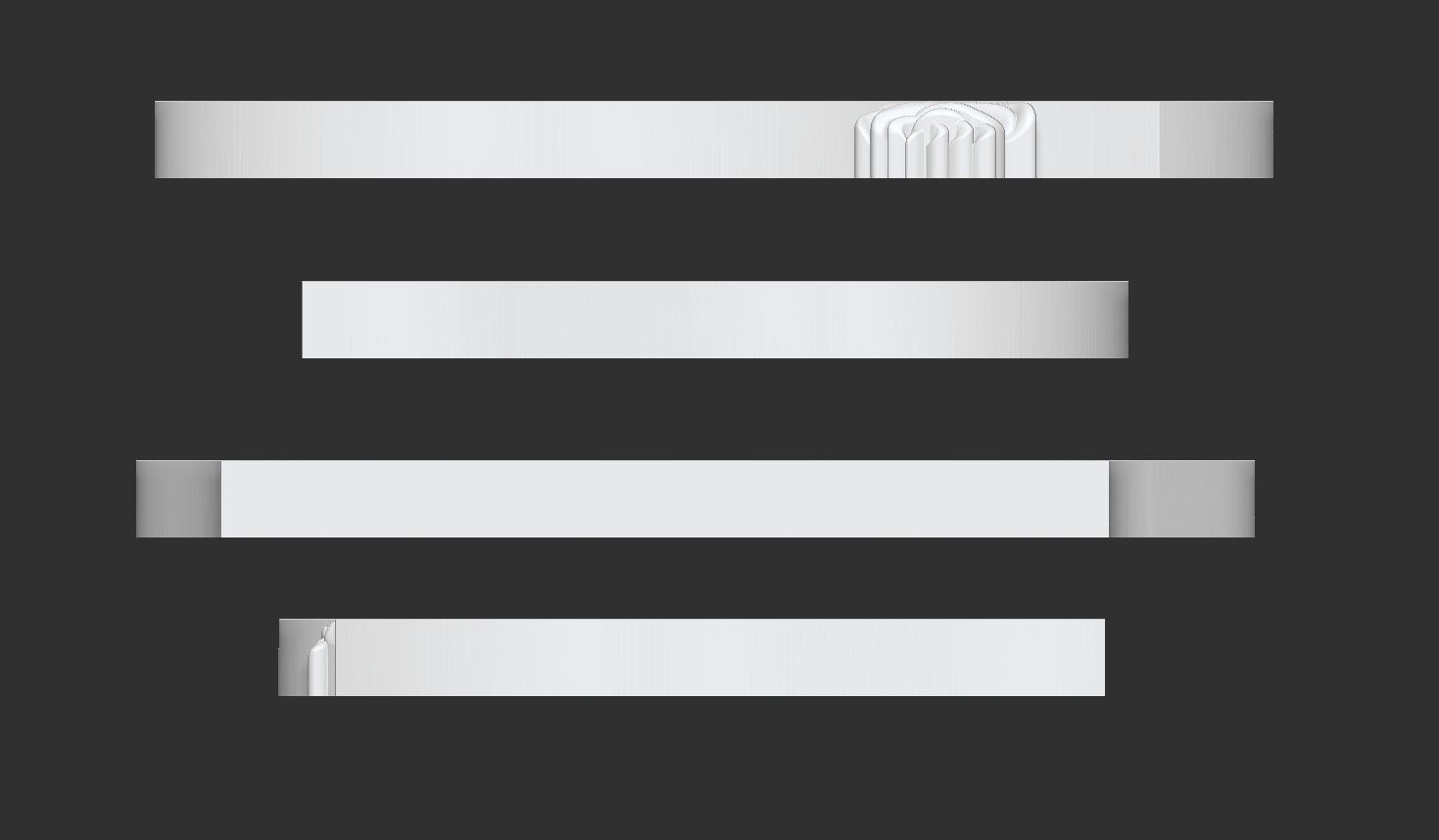 Memorial Tombstone with rose 3D print model_5