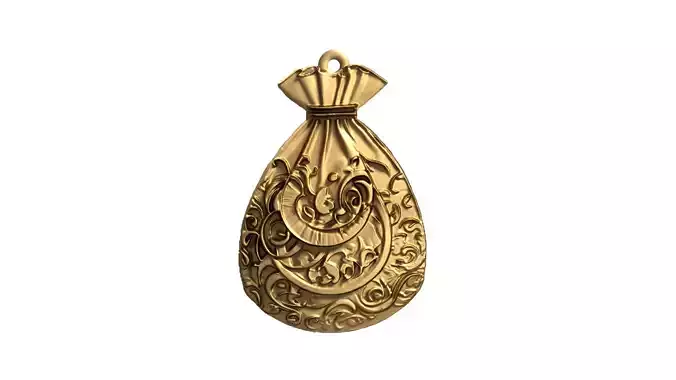 Money Bag pendant 3D print model