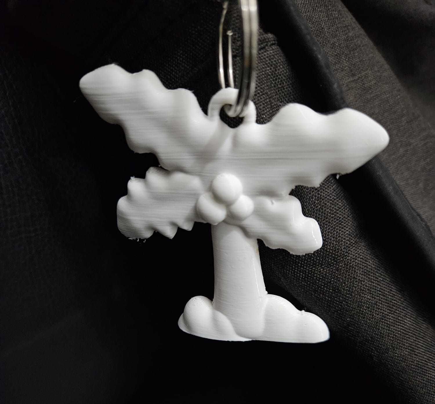 Coconut Tree Keychain 3D print model_16