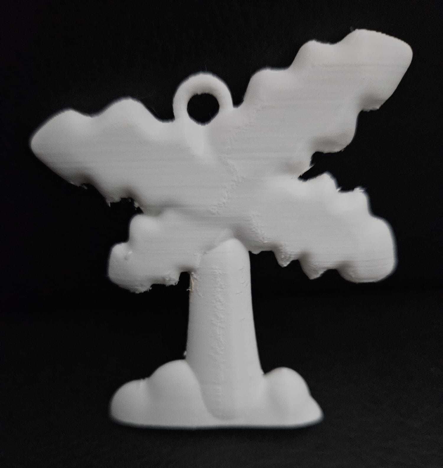 Coconut Tree Keychain 3D print model_8