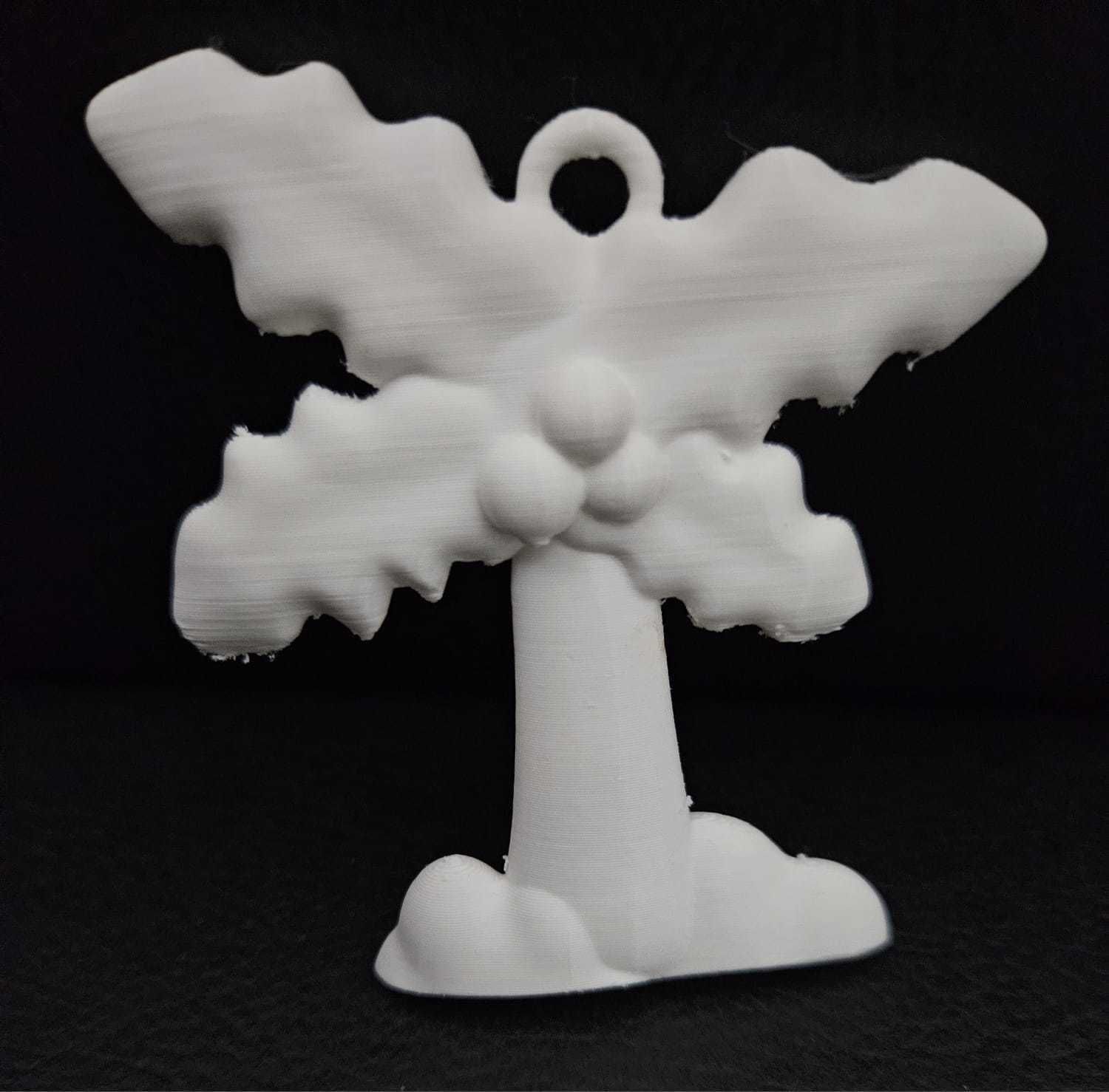 Coconut Tree Keychain 3D print model_4